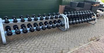 Lifemaxx Dumbbellset 12-50kg + 2 Matrix Racks beschikbaar voor biedingen