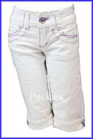 *SALE* Witte denim capri broek maat 152 *NieuW*  beschikbaar voor biedingen