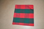Rood-groene geblokte vierkante tafeldoek - 80 x80, Ophalen of Verzenden, Zo goed als nieuw, Vierkant, Binnen