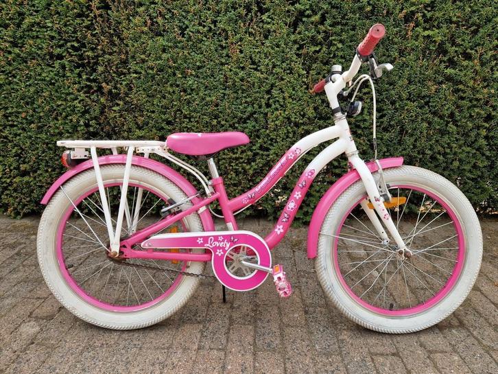 Leuke Volare Lovely 20 inch meisjesfiets roze in goede staat, Fietsen en Brommers, Fietsen | Meisjes, Zo goed als nieuw, 20 inch