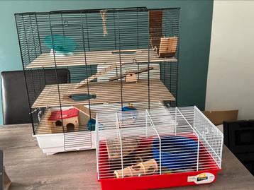 Groot drie verdieping hamster-muizen kooi beschikbaar voor biedingen