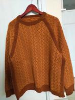 VINTAGE TRUI ORANJE BRUIN RETRO HEREN DAMES L XL HIPPIE BOHO, Ophalen of Verzenden, Overige typen