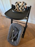Complete zwarte Stokke tripp trapp!, Kinderen en Baby's, Kinderstoelen, Ophalen, Zo goed als nieuw, Meegroeistoel, Stoelverkleiner