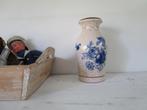 Retro vaas Blauw wit keramiek. Scheurich keramik., Huis en Inrichting, Woonaccessoires | Vazen, Ophalen, Blauw, Aardewerk of Porselein
