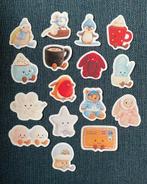 16 jellycat winter thema stickers, Ophalen of Verzenden, Nieuw