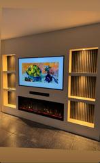 Cinewall, TV kast, Sfeerhaard & Renovatie – Klaar in 1 dag!, Huis en Inrichting, Ophalen, Zo goed als nieuw, Inbouwhaard, Elektrische haard