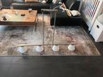 Moderne tafel hanglamp E14, Huis en Inrichting, Lampen | Hanglampen, Ophalen, Zo goed als nieuw, Glas, 75 cm of meer