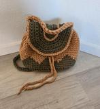 Rugzak rugtas tas groen schoudertas macrame festival, Ophalen of Verzenden, Zo goed als nieuw, Overige merken, 30 tot 45 cm