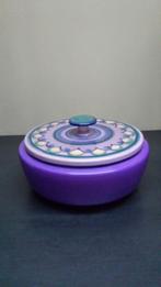 KOEKDOOS <> Lila FLORA Holland <> Jaren ’70 Dekselschaal, Ophalen of Verzenden, Huis en Inrichting