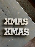 kerst 043 houten letters XMAS, breedte 25 cm, hoogte 7 cm, Ophalen of Verzenden, Gebruikt