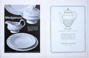 3 vintage advertenties reclames Wedgwood servies 1964 beschikbaar voor biedingen