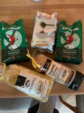 Griekse producten beschikbaar voor biedingen