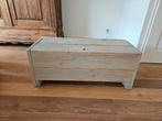 Houten Opbergbox / Bankje, Gebruikt, Grenenhout, Minder dan 50 cm, Ophalen of Verzenden