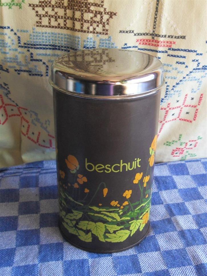 brocante beschuitbussen/ Brabantia beschuitbus E 6,00 pst., Antiek en Kunst, Antiek | Keukenbenodigdheden, Ophalen of Verzenden