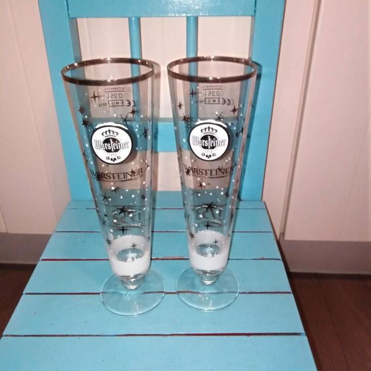 Warsteiner bierglas kerstuitgave 3 stuks, Verzamelen, Biermerken, Zo goed als nieuw, Glas of Glazen, Overige merken, Ophalen