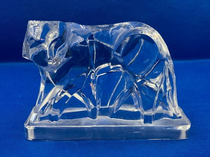 Baccarat Kristal Tijger - Georges Chevalier Ontwerp, Antiek en Kunst, Antiek | Glas en Kristal, Ophalen of Verzenden