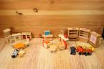 Houten poppenhuis meubeltjes en popjes, Ophalen of Verzenden, Gebruikt, Toebehoren