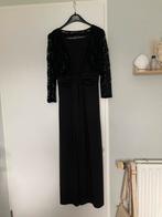 Lange zwarte jurk met glitter bolero maat 36/38, Galajurk, Bonprix, Zwart, Ophalen of Verzenden