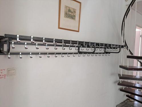 Oude retro metalen kapstokken TEAB., Huis en Inrichting, Woonaccessoires | Kapstokken, Gebruikt, Wandkapstok, 150 tot 200 cm, Ophalen