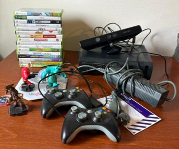 Xbox 360 met Kinect, 2 controllers, infinity en spellen beschikbaar voor biedingen