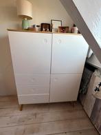 Wit met houte dressoir, Ophalen, Zo goed als nieuw, 25 tot 50 cm, Eikenhout