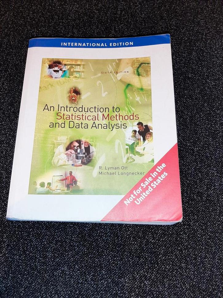 An introduction to statistical methods and Data Analysis, Boeken, Studieboeken en Cursussen, Gelezen, WO, Beta, Ophalen of Verzenden