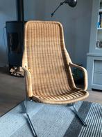 Rieten fauteuil Dirk van Sliedrecht, Ophalen, Gebruikt, Tijdloos, 50 tot 75 cm