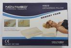 2 Novamed Premium orthopedische hoofd kussens met nekrol, Eenpersoons, Wit, Nieuw, Ophalen of Verzenden