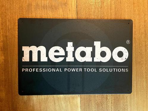 Metabo Professional Power Tool solutions metalen reclamebord, Verzamelen, Merken en Reclamevoorwerpen, Nieuw, Reclamebord, Ophalen of Verzenden