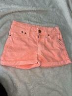 Vingino 128 8 soft neon oranje short korte broek, Broek, Zo goed als nieuw, Vingino, Verzenden