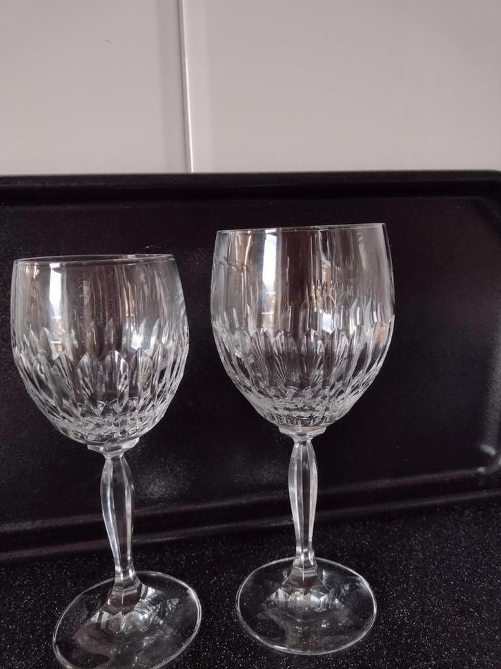 KRISTALLEN WIJN GLAZEN: 12xRODE en 12xWITTE WIJN., Antiek en Kunst, Antiek | Glas en Kristal, Ophalen of Verzenden