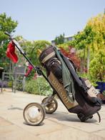 Golftas, Trolley en Clubs, Sport en Fitness, Golf, Ophalen, Gebruikt, Set, Overige merken
