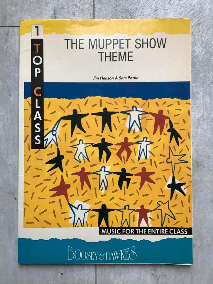 The Muppet Show Theme - Full score, Muziek en Instrumenten, Bladmuziek, Zo goed als nieuw, Artiest of Componist, Populair, Drums of Percussie