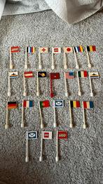 Oude LEGO vlaggen vlaggenmasten, 23 stuks, Ophalen of Verzenden, Gebruikt, Lego