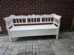Brocante houten klepbank, klep bank, tuinbank, Antiek en Kunst, Curiosa en Brocante, Ophalen
