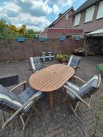 teak houten tuinset, Tuin en Terras, Ophalen, Gebruikt, Teakhout