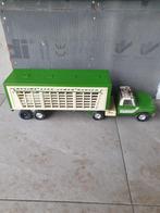 Vintage Speelgoed Vrachtwagen met Veewagen, Ophalen of Verzenden