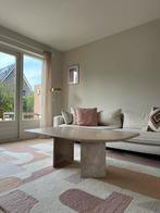 Prachtige vintage travertin teardrop salontafel, Huis en Inrichting, Tafels | Salontafels, Ophalen, 100 tot 150 cm, 50 tot 100 cm