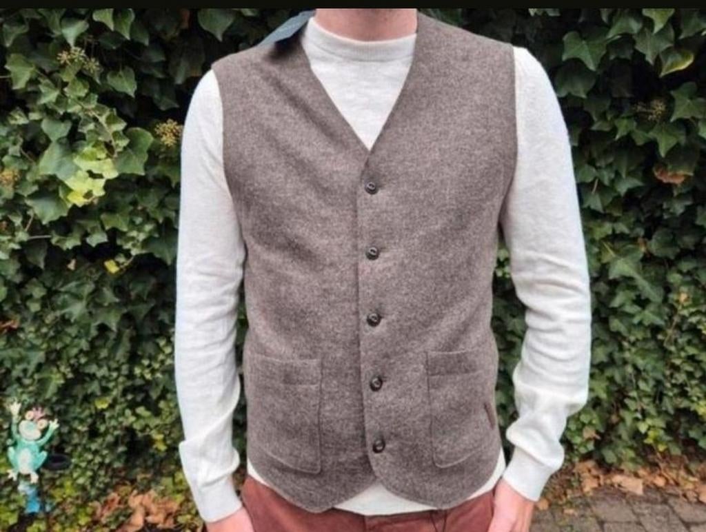 Maerz Muenchen gilet jas vest Nieuw maat M maat 50, Nieuw, Ophalen of Verzenden, Nvt, Grijs