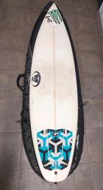 ABEZAT Golfsurf Shortboard  6.4 + FSC Fins & DaKine Boardbag, Ophalen, Gebruikt, Shortboard, Met draagtas