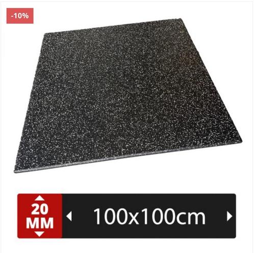 BE CROSS PRO FLECKS 100x100x2 sportvloer EPDM FLECKS GRIJS, Sport en Fitness, Fitnessmaterialen, Nieuw, Ophalen of Verzenden