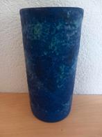 Vaas Studio Fritz van Daalen W Germany 20 cm, Gebruikt, Blauw, Aardewerk of Porselein, Ophalen of Verzenden