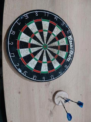Dartbord Masterdarts met pijlen beschikbaar voor biedingen