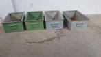 Stalen bakken 32x48x19cm - 4 stuks, Ophalen, Gebruikt, Metaal, Minder dan 50 cm