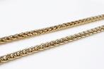 Vossenstaart 50cm | 14 Karaat Gouden Ketting, Ophalen of Verzenden, Zo goed als nieuw, Goud, Goud