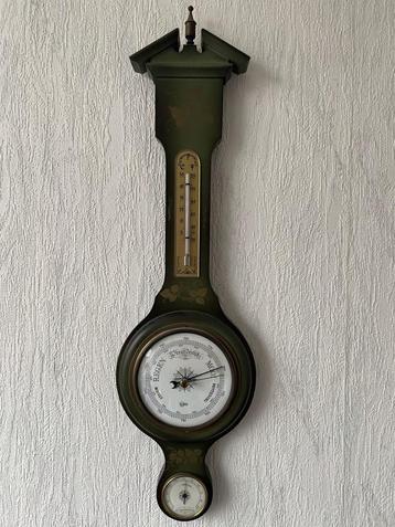 Antieke Barometer met Thermometer beschikbaar voor biedingen