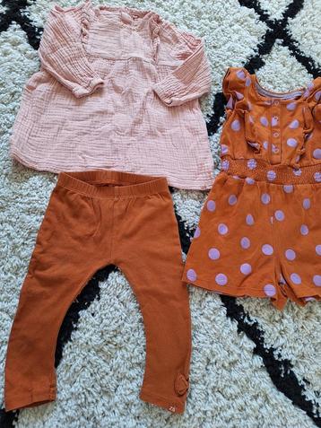 Leuke kleding van Z8 mt 74: jurk, legging, jumpsuit