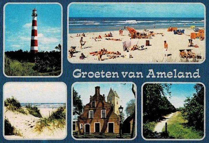 Ameland, Groeten van Ameland uit 1987, Verzamelen, Ansichtkaarten | Nederland, Gelopen, Waddeneilanden, 1980 tot heden, Verzenden