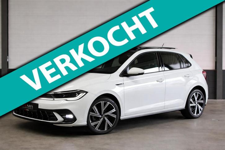 Volkswagen POLO 1.0 TSI R-Line PANO ACC CARPLAY CAMERA NAVI, Auto's, Volkswagen, Bedrijf, Polo, ABS, Achteruitrijcamera, Adaptive Cruise Control