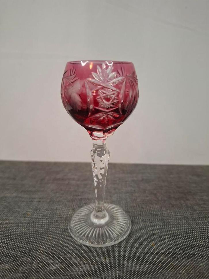 Vintage Nachtmann Traube Robijn Likeurglas, Verzamelen, Glas en Borrelglaasjes, Zo goed als nieuw, Borrel- of Shotglas, Ophalen of Verzenden